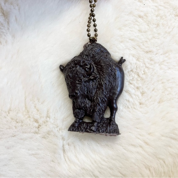 brown bison vintage wool new ! - Picture 5 of 7